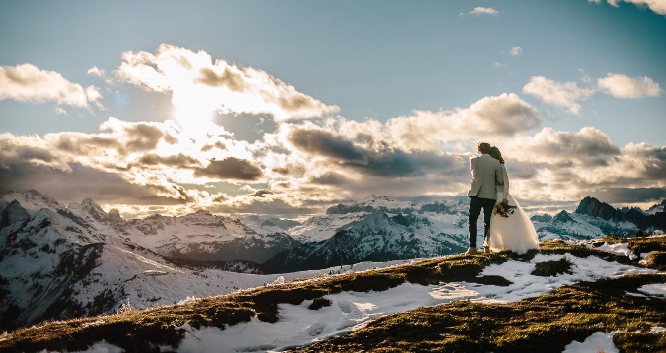 Cerimonia romantica a Cortina con vista sulle Dolomiti – wedding planner Odilla, Cortina Wedding